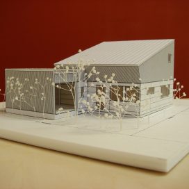 模型作成・建築模型・住宅模型 ペーパーフォームボード　後 / 左