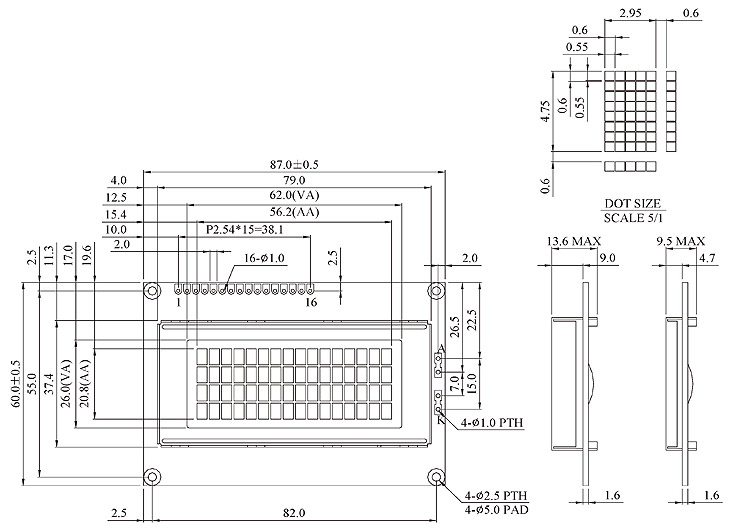VITEK DISPLAY VC1641-KBW-JA Scoovo X9H / SCV-X9H-S: Marlin 3D Printer